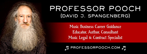 Professor Pooch Music Business Education banner